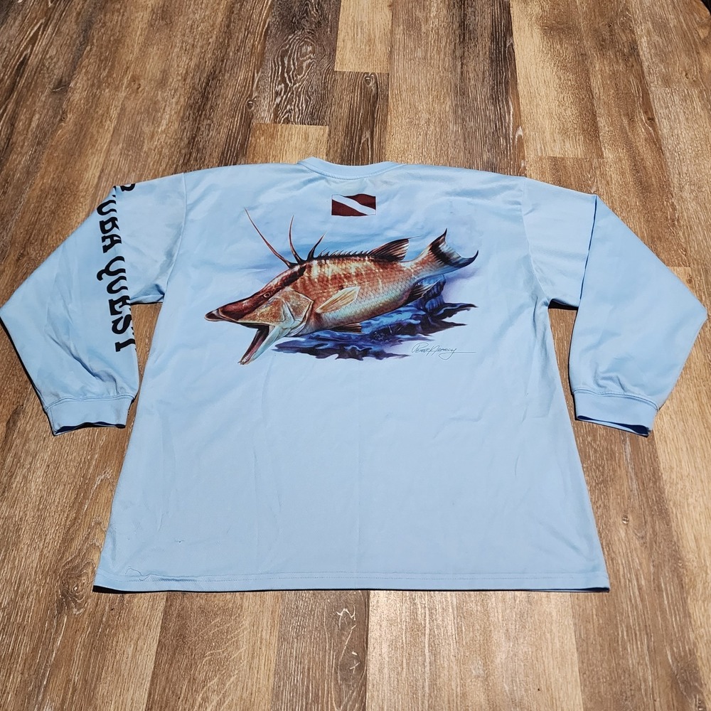 Scuba Quest Florida Dive Centers Performance Dri Fit Long Sleeve T-Shirt Size XL - Picture 5 of 10